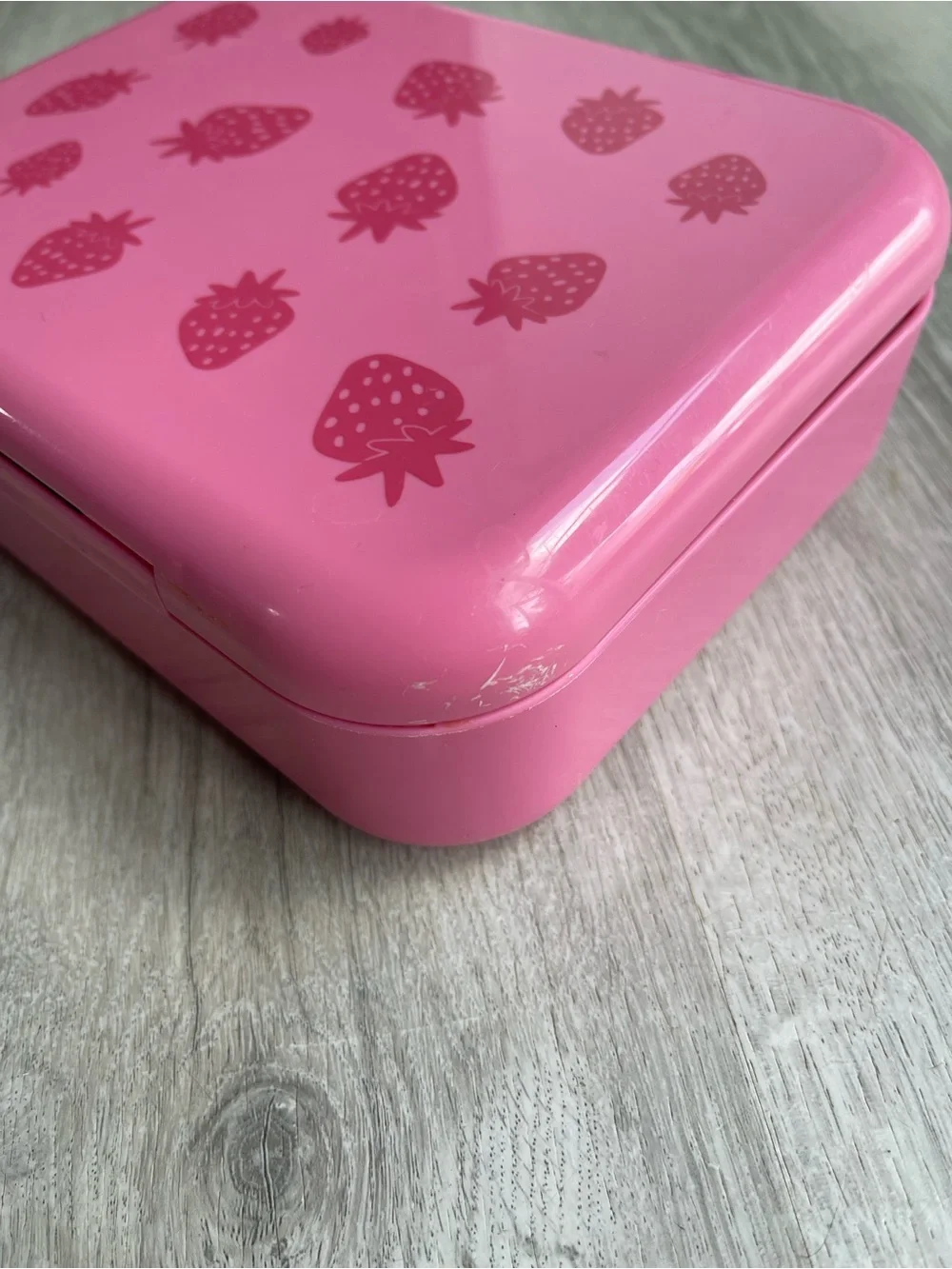 Cat & Jack Pink Strawberry Backpack, Lunchbox & Bottle Set